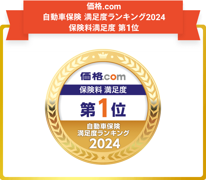 SBI損保は保険料満足度No.1に選ばれています